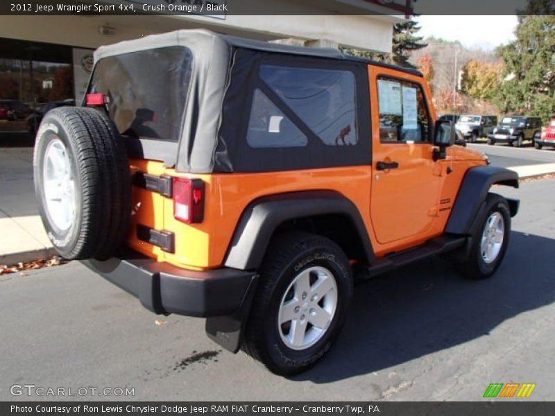 Crush Orange / Black 2012 Jeep Wrangler Sport 4x4
