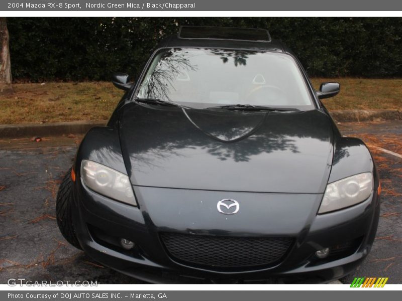 Nordic Green Mica / Black/Chapparal 2004 Mazda RX-8 Sport