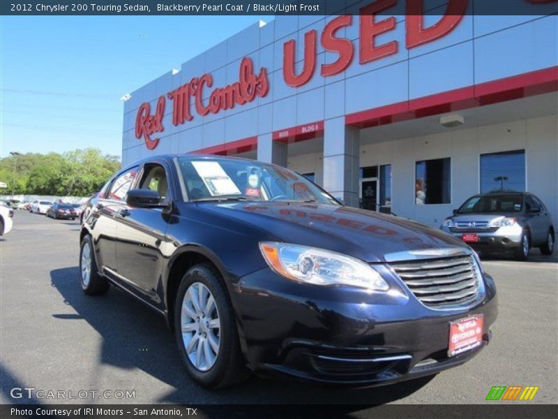 Blackberry Pearl Coat / Black/Light Frost 2012 Chrysler 200 Touring Sedan