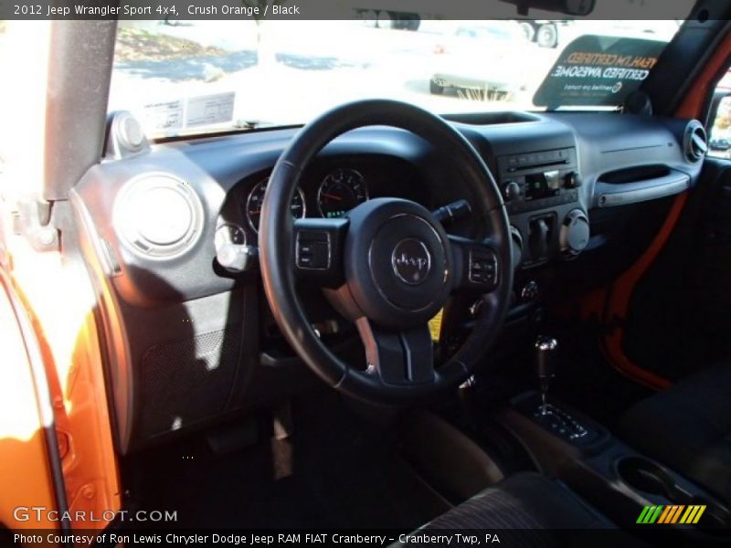 Crush Orange / Black 2012 Jeep Wrangler Sport 4x4