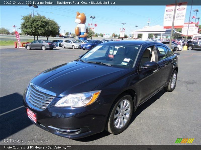 Blackberry Pearl Coat / Black/Light Frost 2012 Chrysler 200 Touring Sedan