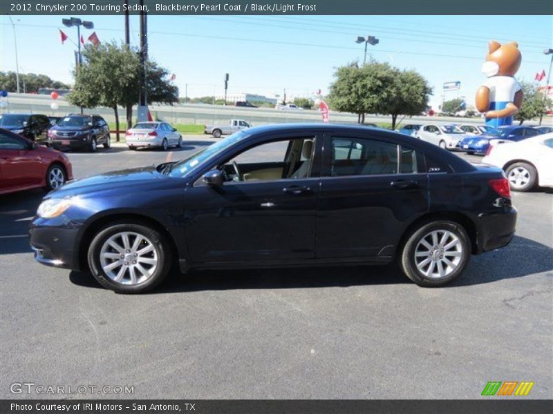 Blackberry Pearl Coat / Black/Light Frost 2012 Chrysler 200 Touring Sedan
