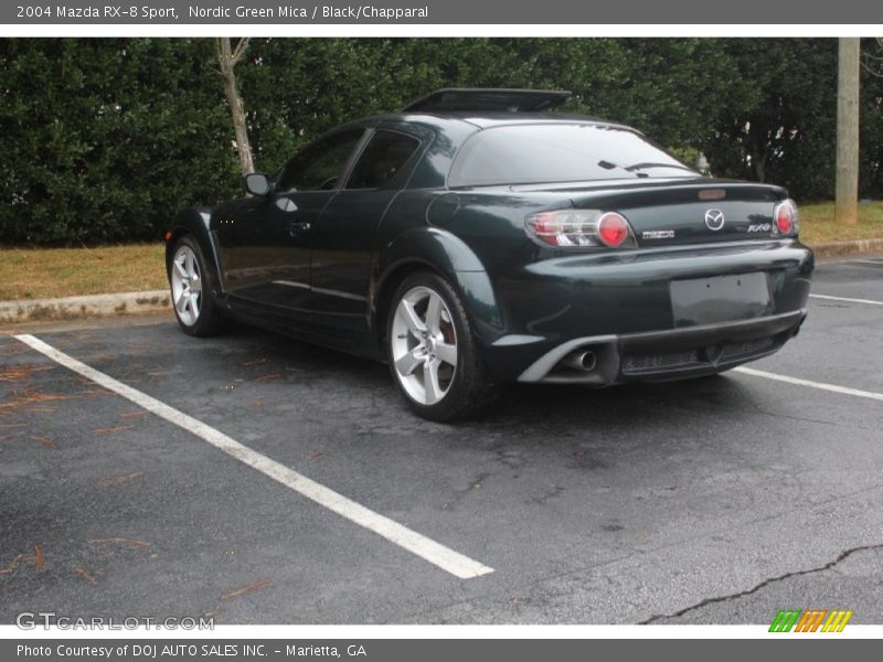 Nordic Green Mica / Black/Chapparal 2004 Mazda RX-8 Sport
