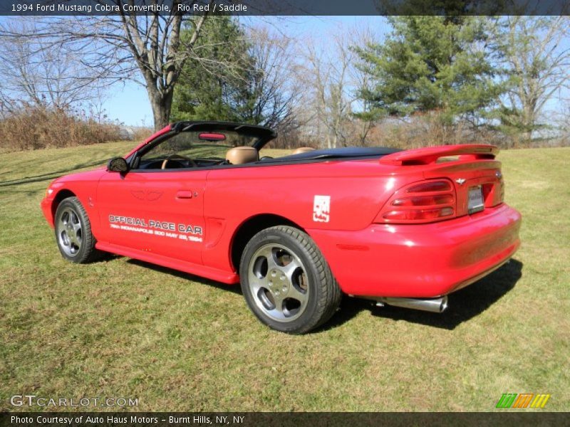  1994 Mustang Cobra Convertible Rio Red