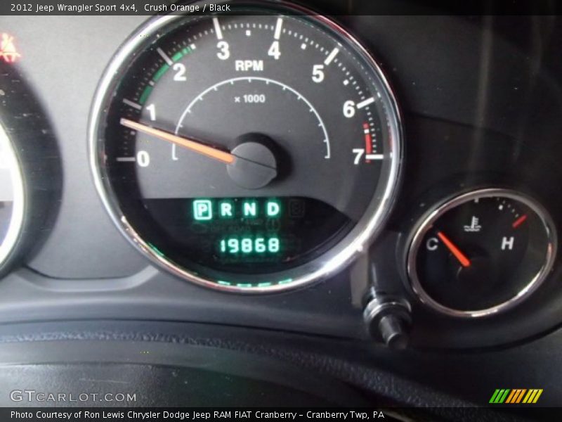 Crush Orange / Black 2012 Jeep Wrangler Sport 4x4
