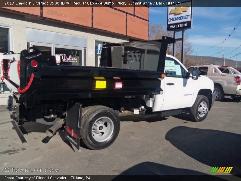 Summit White / Dark Titanium 2013 Chevrolet Silverado 3500HD WT Regular Cab 4x4 Dump Truck