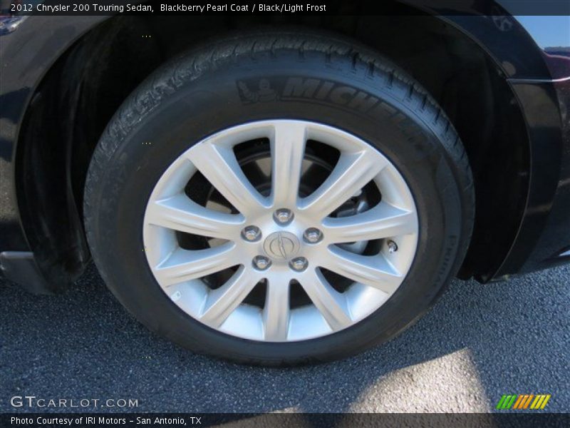 Blackberry Pearl Coat / Black/Light Frost 2012 Chrysler 200 Touring Sedan