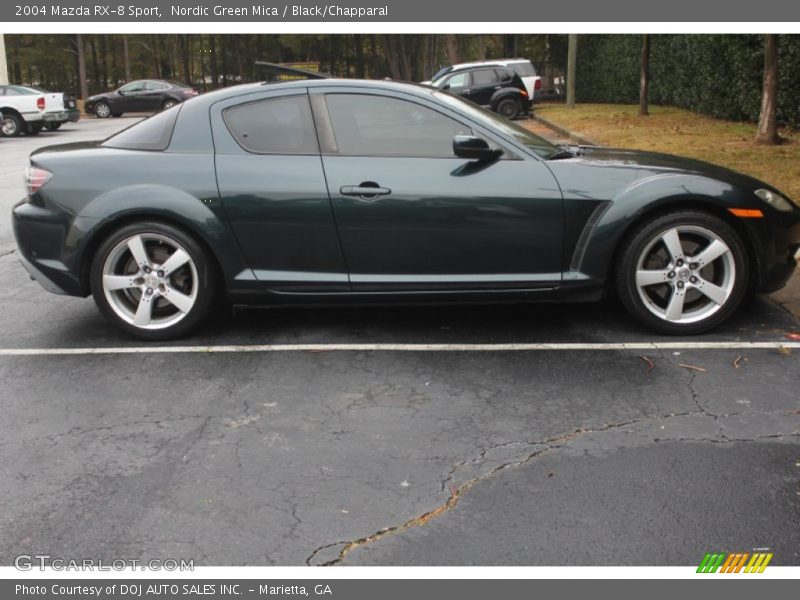Nordic Green Mica / Black/Chapparal 2004 Mazda RX-8 Sport