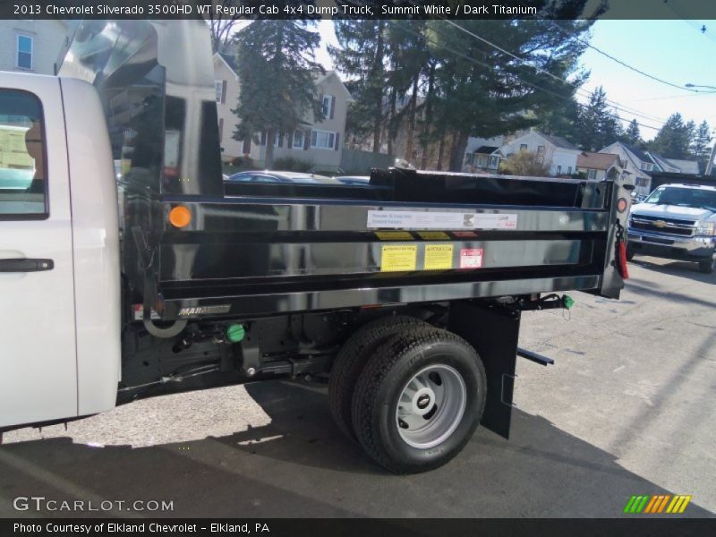 Summit White / Dark Titanium 2013 Chevrolet Silverado 3500HD WT Regular Cab 4x4 Dump Truck