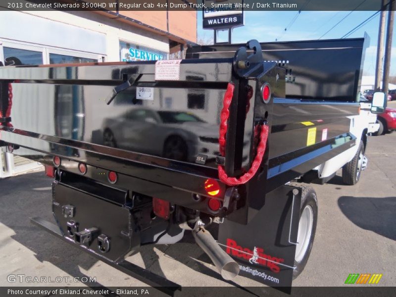 Summit White / Dark Titanium 2013 Chevrolet Silverado 3500HD WT Regular Cab 4x4 Dump Truck