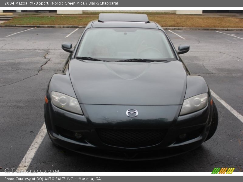 Nordic Green Mica / Black/Chapparal 2004 Mazda RX-8 Sport