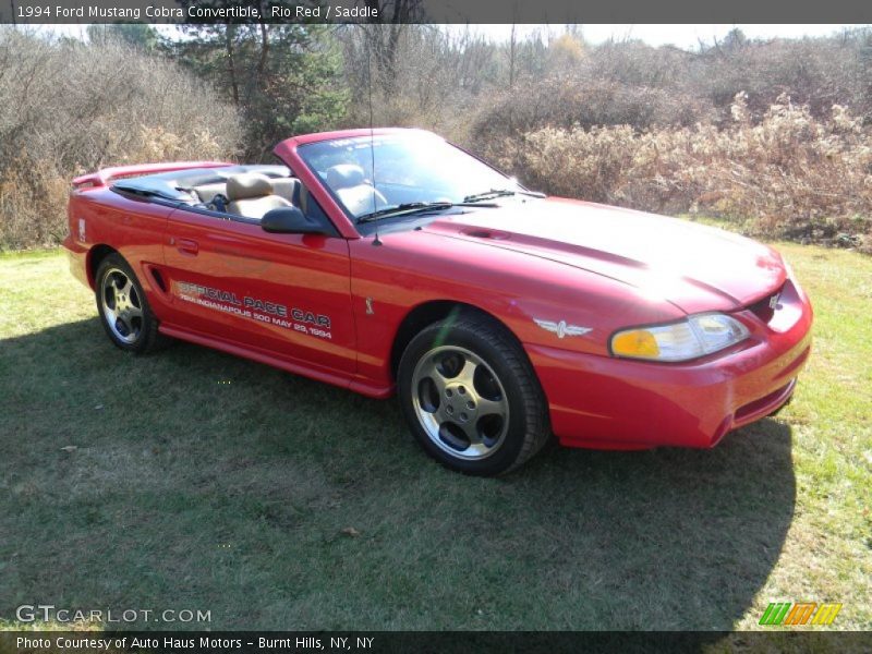 Rio Red / Saddle 1994 Ford Mustang Cobra Convertible