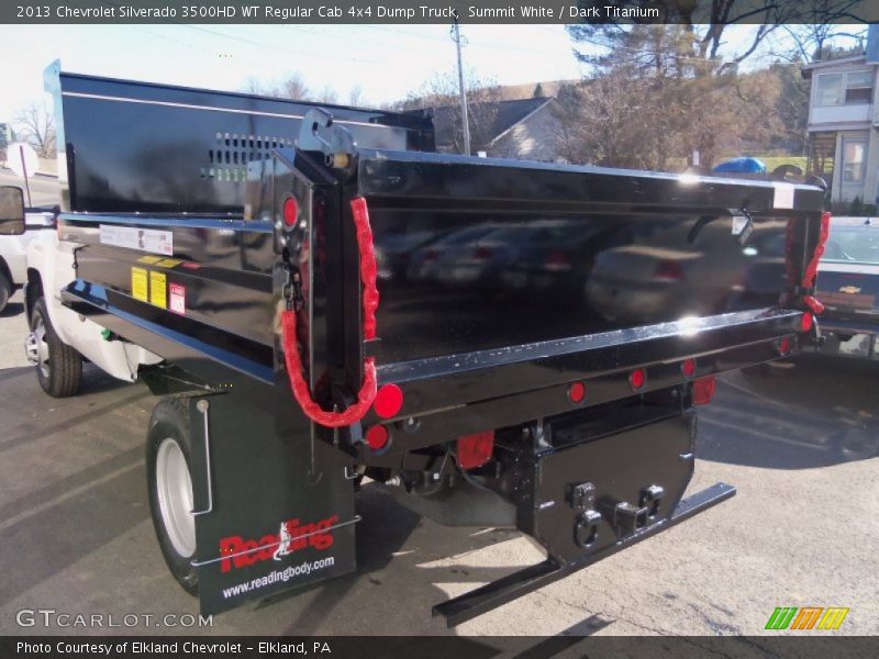 Summit White / Dark Titanium 2013 Chevrolet Silverado 3500HD WT Regular Cab 4x4 Dump Truck