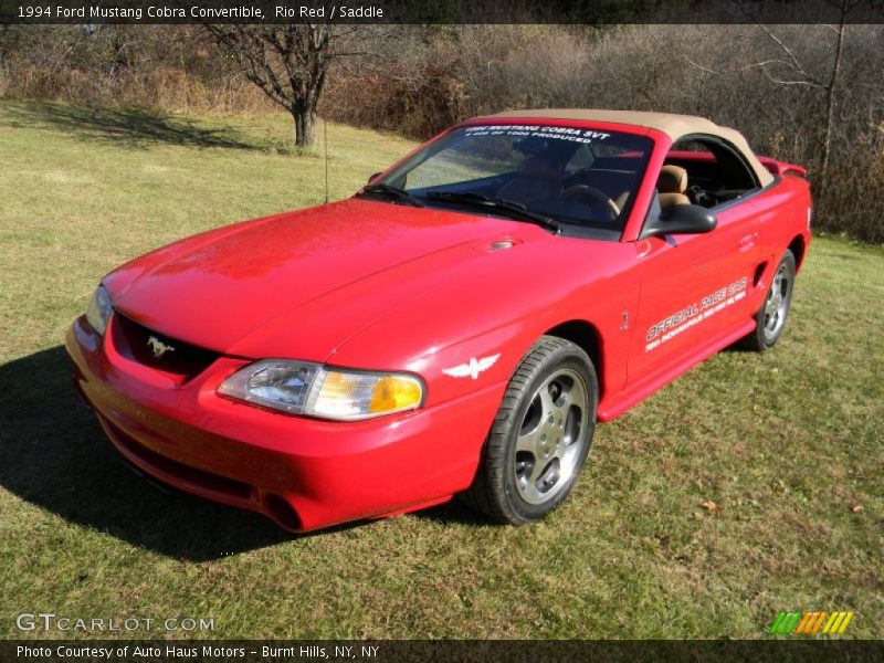 Rio Red / Saddle 1994 Ford Mustang Cobra Convertible