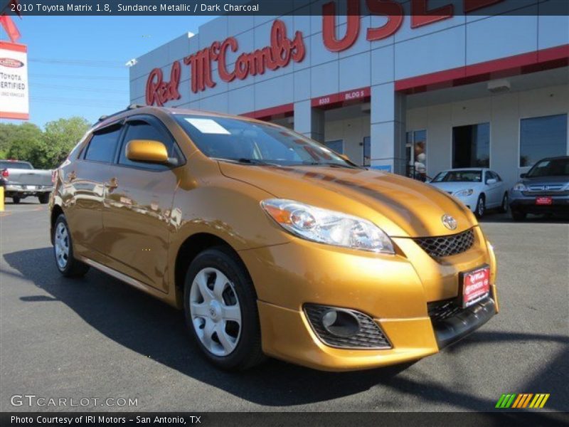 Sundance Metallic / Dark Charcoal 2010 Toyota Matrix 1.8