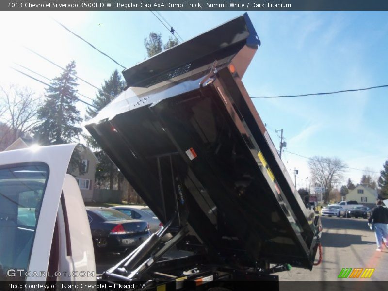 Summit White / Dark Titanium 2013 Chevrolet Silverado 3500HD WT Regular Cab 4x4 Dump Truck
