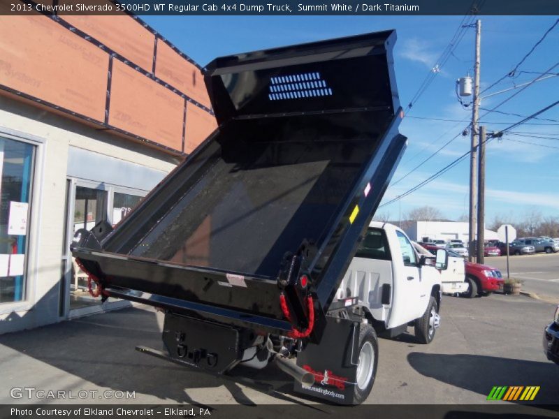 Summit White / Dark Titanium 2013 Chevrolet Silverado 3500HD WT Regular Cab 4x4 Dump Truck