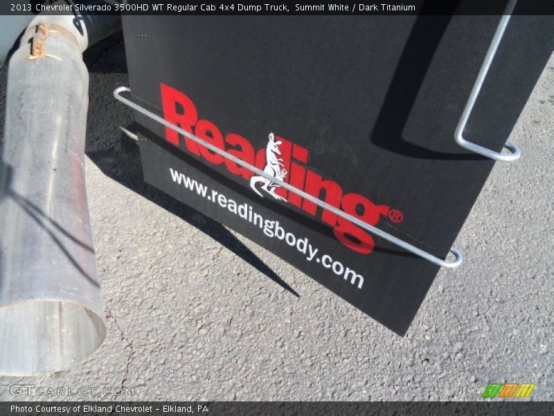 Summit White / Dark Titanium 2013 Chevrolet Silverado 3500HD WT Regular Cab 4x4 Dump Truck