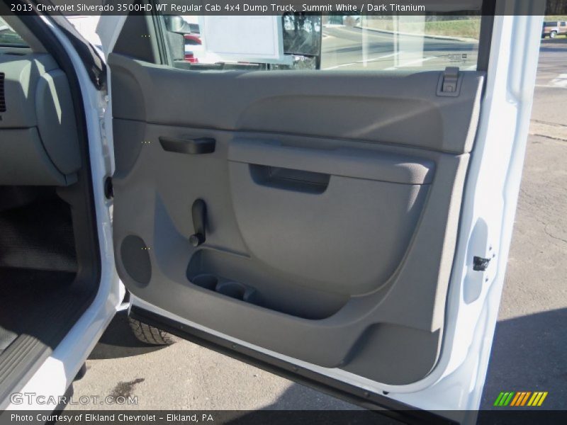 Summit White / Dark Titanium 2013 Chevrolet Silverado 3500HD WT Regular Cab 4x4 Dump Truck