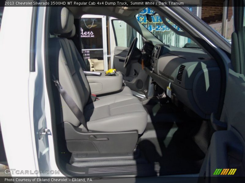 Summit White / Dark Titanium 2013 Chevrolet Silverado 3500HD WT Regular Cab 4x4 Dump Truck