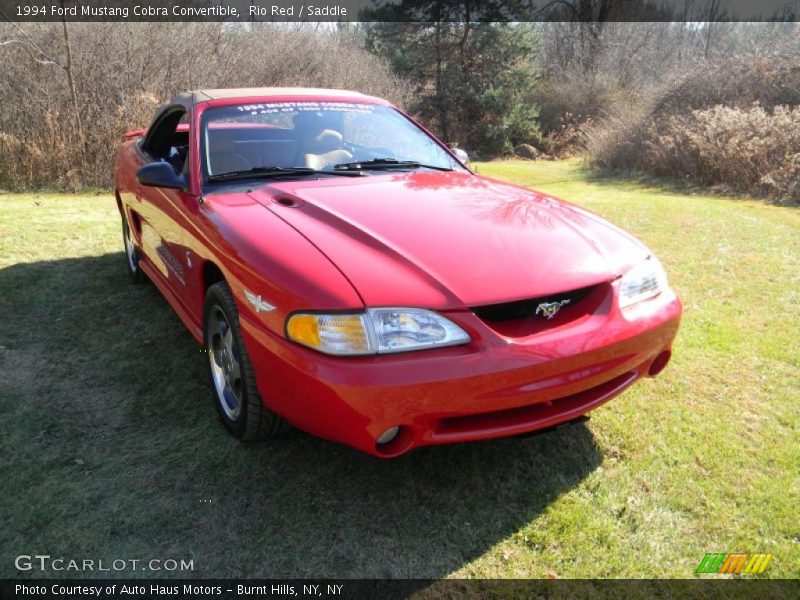 Rio Red / Saddle 1994 Ford Mustang Cobra Convertible