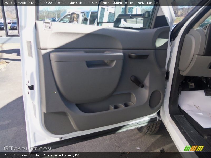 Summit White / Dark Titanium 2013 Chevrolet Silverado 3500HD WT Regular Cab 4x4 Dump Truck