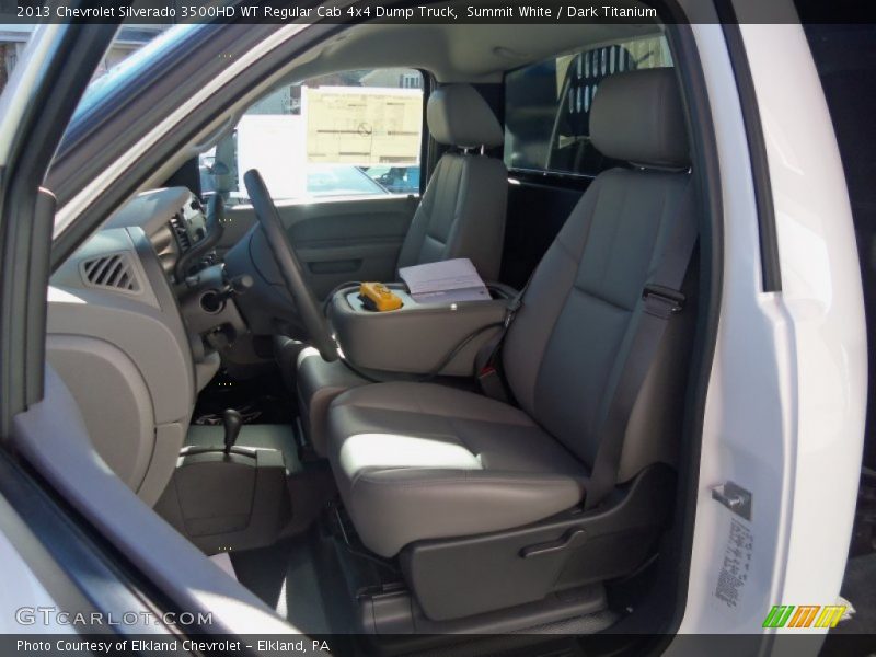 Summit White / Dark Titanium 2013 Chevrolet Silverado 3500HD WT Regular Cab 4x4 Dump Truck