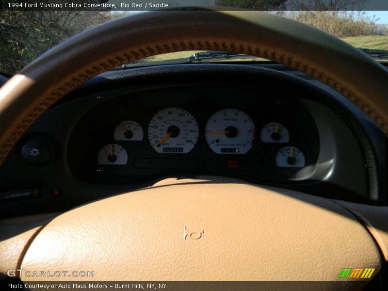 Rio Red / Saddle 1994 Ford Mustang Cobra Convertible