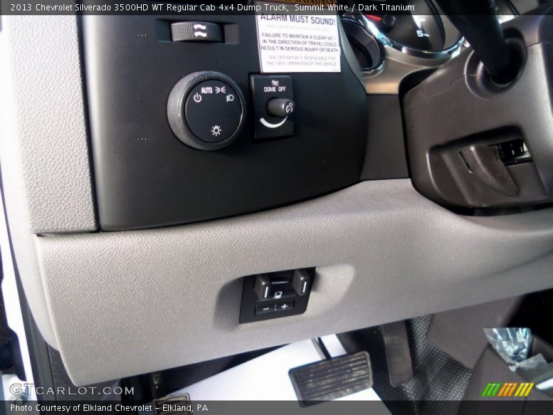 Summit White / Dark Titanium 2013 Chevrolet Silverado 3500HD WT Regular Cab 4x4 Dump Truck