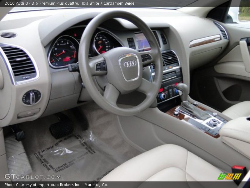Ibis White / Cardamom Beige 2010 Audi Q7 3.6 Premium Plus quattro