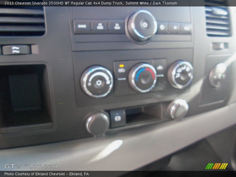 Summit White / Dark Titanium 2013 Chevrolet Silverado 3500HD WT Regular Cab 4x4 Dump Truck