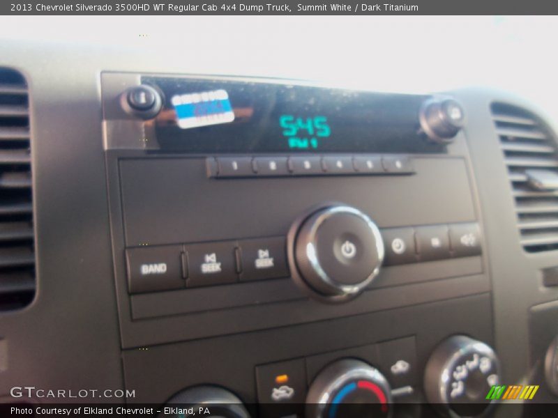 Summit White / Dark Titanium 2013 Chevrolet Silverado 3500HD WT Regular Cab 4x4 Dump Truck