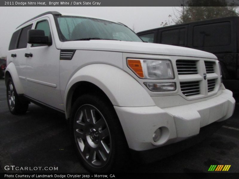 Bright White / Dark Slate Gray 2011 Dodge Nitro Heat