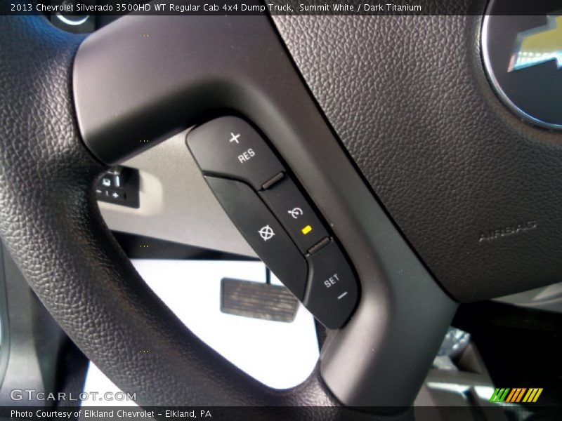 Summit White / Dark Titanium 2013 Chevrolet Silverado 3500HD WT Regular Cab 4x4 Dump Truck