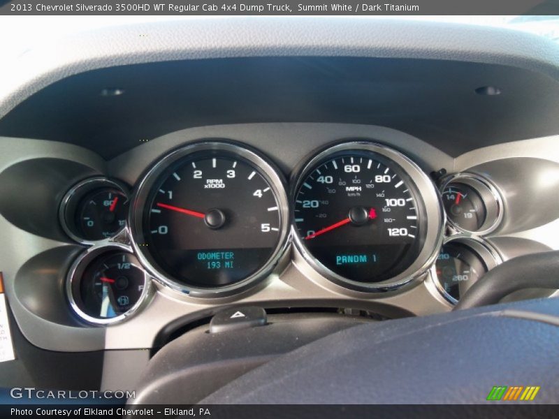 Summit White / Dark Titanium 2013 Chevrolet Silverado 3500HD WT Regular Cab 4x4 Dump Truck