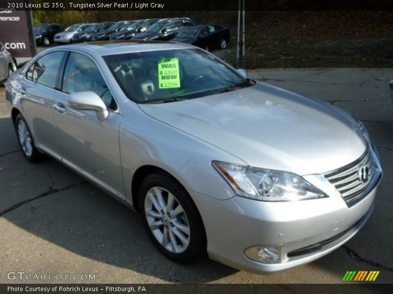 Tungsten Silver Pearl / Light Gray 2010 Lexus ES 350