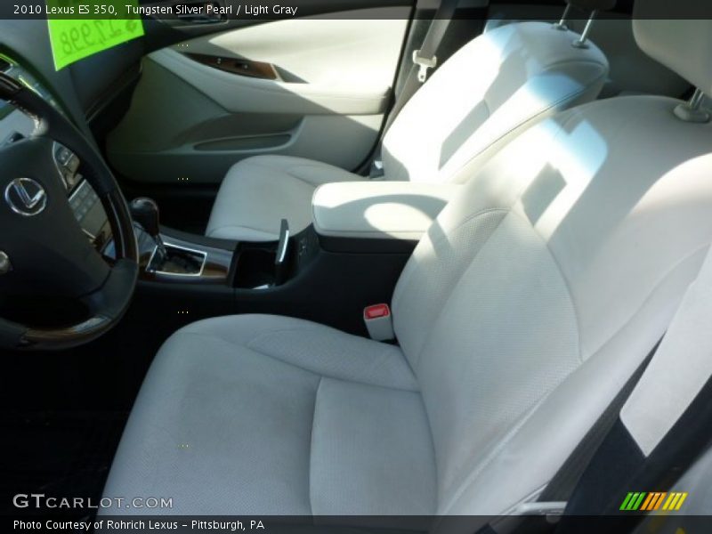 Tungsten Silver Pearl / Light Gray 2010 Lexus ES 350