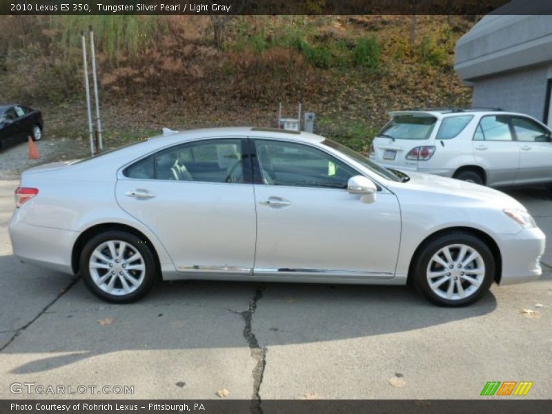 Tungsten Silver Pearl / Light Gray 2010 Lexus ES 350