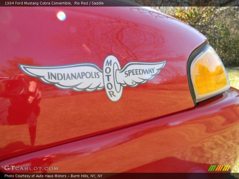 Rio Red / Saddle 1994 Ford Mustang Cobra Convertible