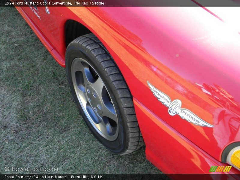 Rio Red / Saddle 1994 Ford Mustang Cobra Convertible