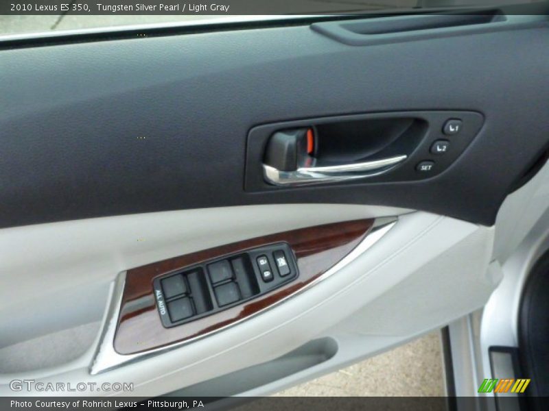 Tungsten Silver Pearl / Light Gray 2010 Lexus ES 350