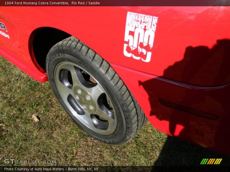Rio Red / Saddle 1994 Ford Mustang Cobra Convertible