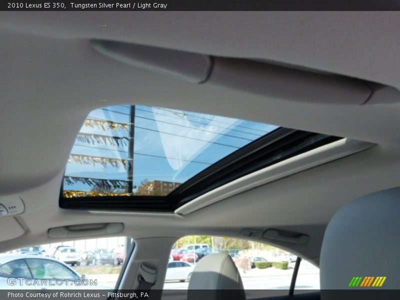 Tungsten Silver Pearl / Light Gray 2010 Lexus ES 350