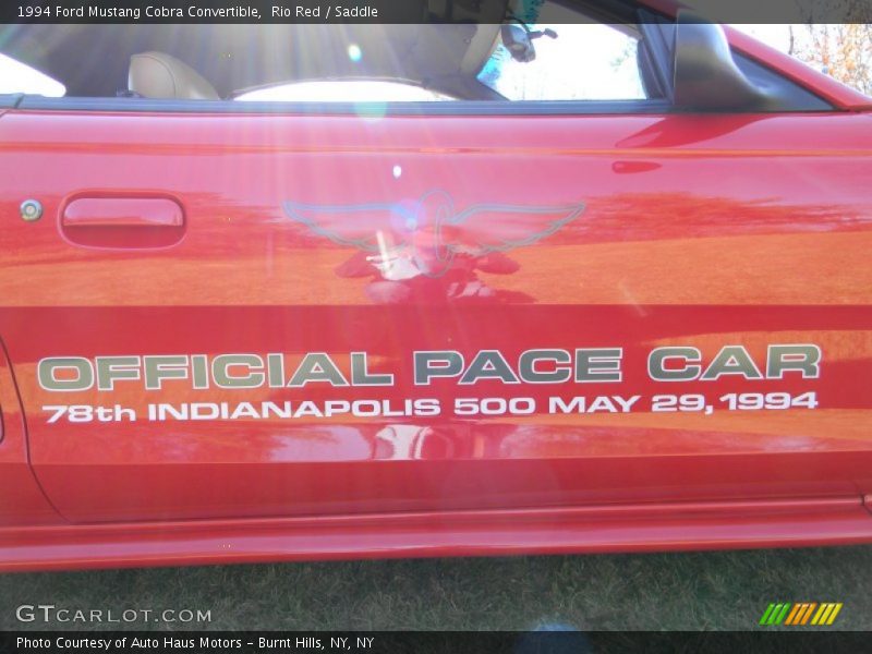  1994 Mustang Cobra Convertible Logo