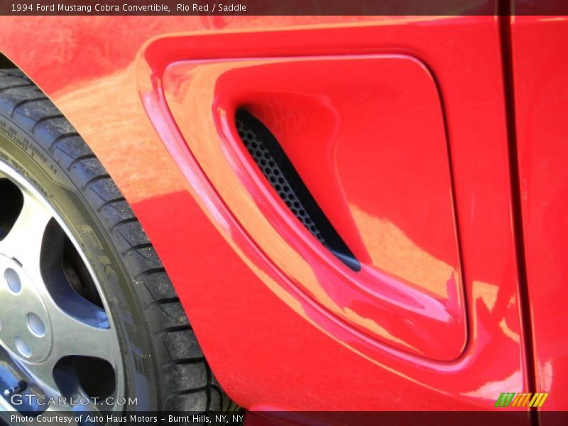 Rio Red / Saddle 1994 Ford Mustang Cobra Convertible