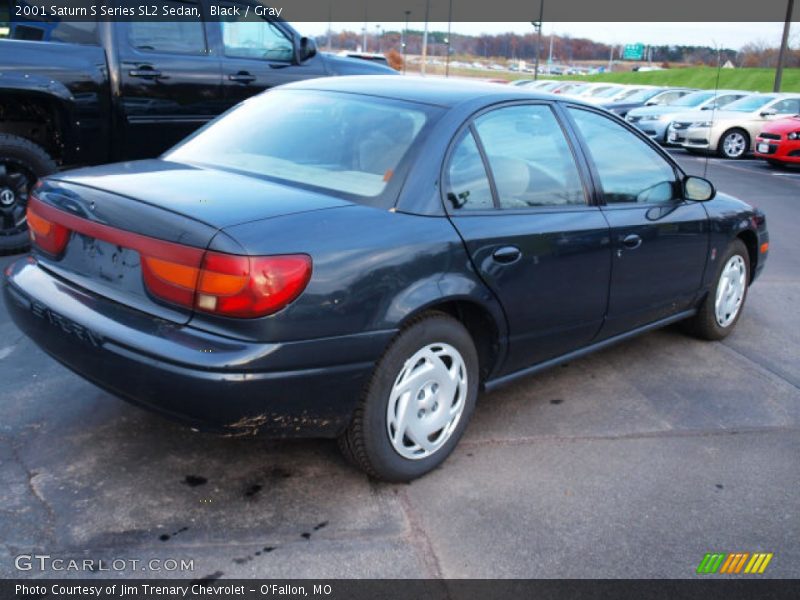 Black / Gray 2001 Saturn S Series SL2 Sedan
