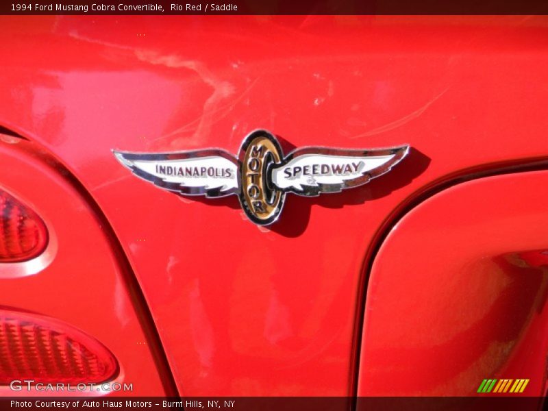 Rio Red / Saddle 1994 Ford Mustang Cobra Convertible