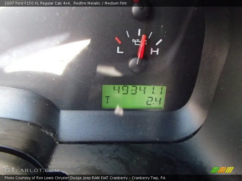 Redfire Metallic / Medium Flint 2007 Ford F150 XL Regular Cab 4x4