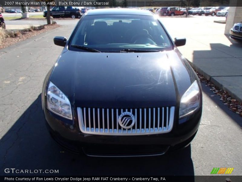 Black Ebony / Dark Charcoal 2007 Mercury Milan V6 AWD