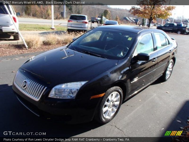 Black Ebony / Dark Charcoal 2007 Mercury Milan V6 AWD